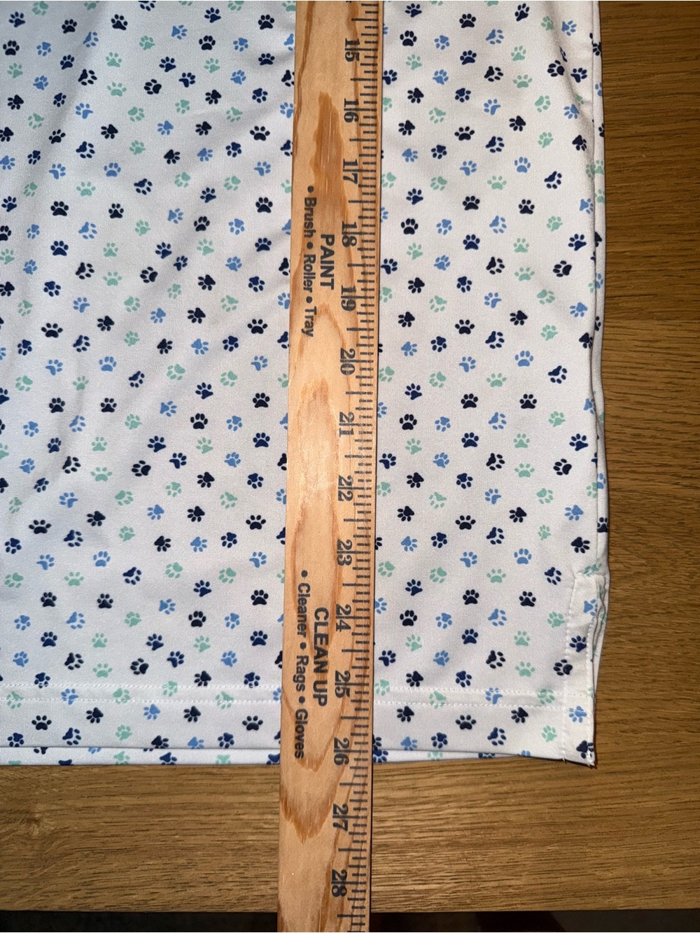 Rhoback | Multi-color Paw Print on White Polo | Size S - Picture 6 of 8
